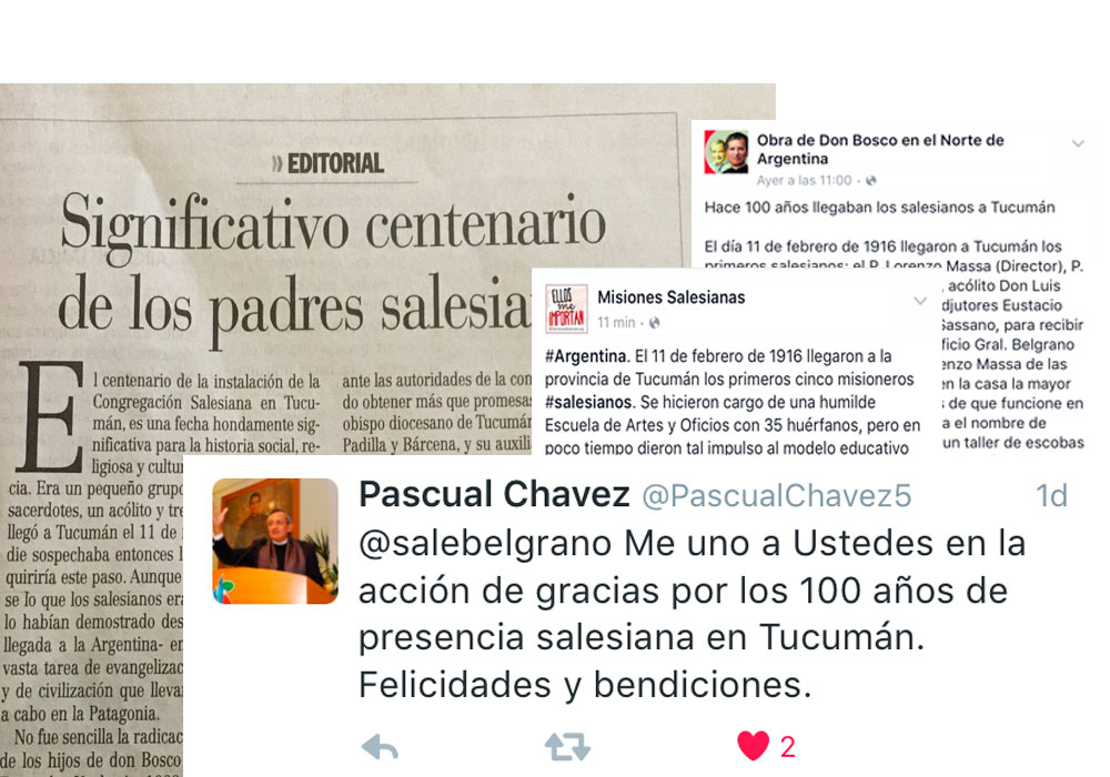 Nuestro Centenario en los Medios de Comunicación